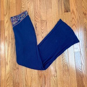 5/25 Umgee Navy Blue Embellished Pants size S